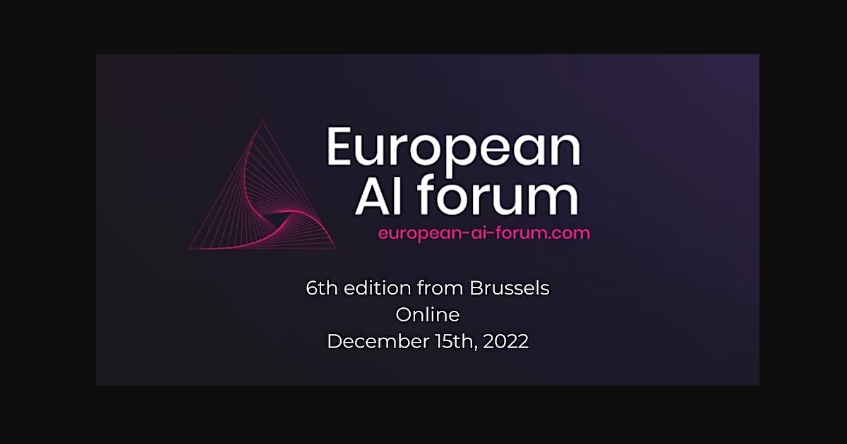 European AI Forum 6th Edition - Brussels