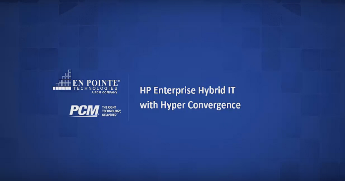 Hpe Hybrid It With Hyper Convergence